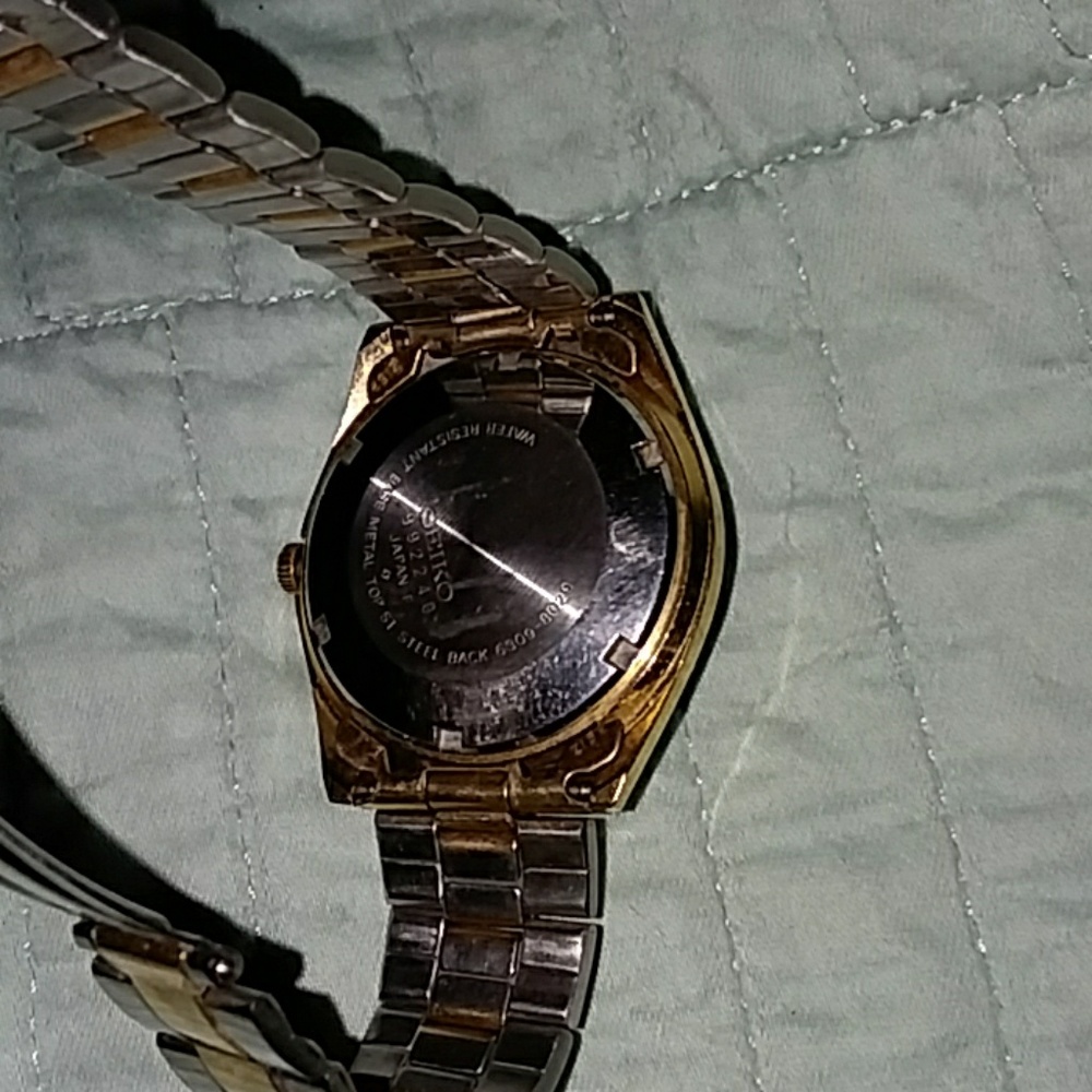 Vintage Seiko self winding gold and silver watch - Picture 2 of 7